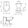 Биде напольное ECCO без комплекта Ideal Standard W804001