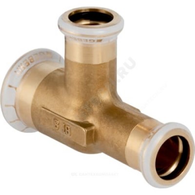Тройник переходной латунь Дн 22х22х15 пресс Mapress Geberit 61196