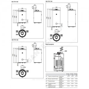 Водонагреватель электрический накопительный 94 л 2 кВт SB-VTH 100 Stiebel Eltron 200153