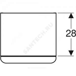 Шкаф низкий Smyle Square белый глянец Geberit 500.359.00.1