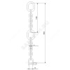 Цепь подъемная с карабином сталь нерж L=8 м Grundfos 98989670