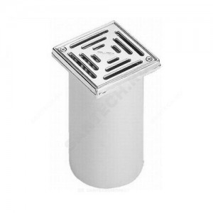 Элемент надставной для трапов с нержавеющей решёткой 138х138мм D=145мм HL HL66 Элемент надставной для трапов с нержавеющей решёткой 138х138мм D=145мм HL HL66