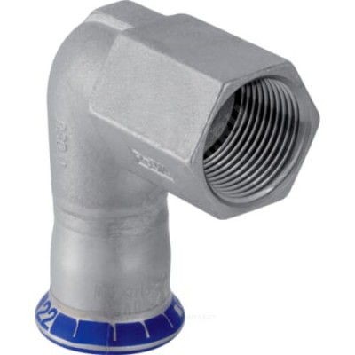 Угольник сталь нерж 90гр Дн 35х1 1/4" пресс/ВР Mapress Geberit 33807