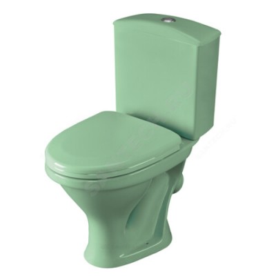 Унитаз-компакт Вест салатовый нижний подвод косой выпуск 1/реж полипропилен Santeri
