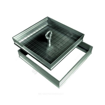 Люк под плитку напольный алюминий 700х700 FLOOR Эра D7070