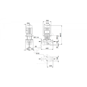 Насос ин-лайн с сухим ротором TP 50-830/2-A-F-B-BAQE PN16 3х380-415/660-690В/50 Гц Grundfos 96087211