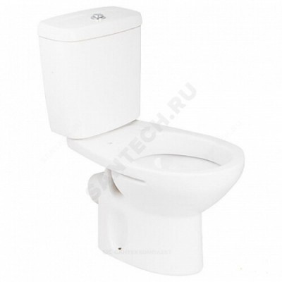 Унитаз-компакт Mitos нижний подвод косой выпуск 2/реж без сиденья Roca 34Q39A000