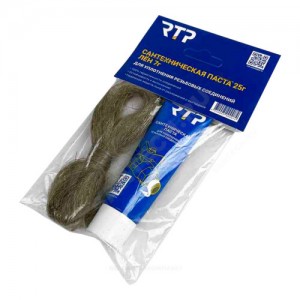 Набор для уплотнения резьбы лен 7гр+паста 25гр вода RTP (РосТурПласт) 29548 Набор для уплотнения резьбы лен 7гр+паста 25гр вода RTP (РосТурПласт) 29548