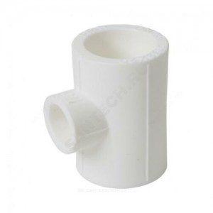 Тройник PP-R переходной белый внутренняя пайка Дн 63х50х63 VALFEX 10635063