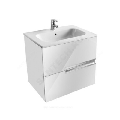 Тумба под умывальник 60 Victoria Nord Ice Edition белый глянец Roca ZRU9302730