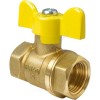 Кран шаровой латунь газ 11Б27фтМ Ду 20 Ру40 ВР полнопроходной бабочка VALFEX VF.277.LB3.034 Кран шаровой латунь газ 11Б27фтМ Ду 20 Ру40 ВР полнопроходной бабочка VALFEX VF.277.LB3.034