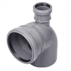 Отвод PP-H с выходом фронтально-вверх серый Дн 110х50х90гр б/нап в/к Ostendorf 904036 Отвод PP-H с выходом фронтально-вверх серый Дн 110х50х90гр б/нап в/к Ostendorf 904036