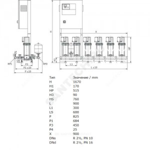 Установка повышения давления COR-3 MVIS 802/CC-EB-R Wilo 2789501