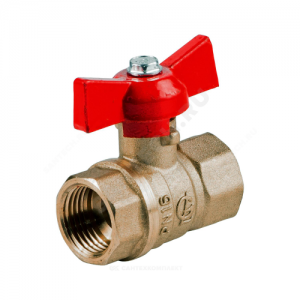 Кран шаровой латунь Стандарт 230 аналог 11б27п1 Ду 15 Ру16 ВР полнопроходной бабочка ГАЛЛОП 103163