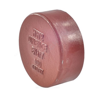 Заглушка чугун SML Ду 150 торцевая б/растр