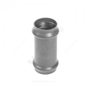 Муфта НПВХ серая SDR26 ремонтная Дн 110 Ру10 напорная в/к 2181107