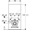 Модуль сантехнический для подвесного унитаза Monolith Geberit 131.021.JV.5