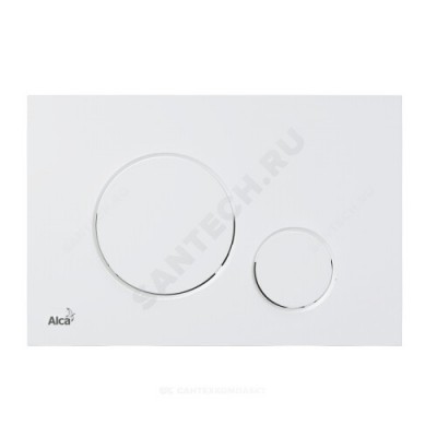 Кнопка для инсталляции белая матовая Alca Plast M676