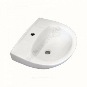 Умывальник подвесной Антей 55 белый УмОв2Ф без перелива Лобненский стройфарфор 10/1/5/1-77