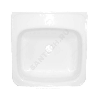 Мойка МСК 500х500х160 сталь эмалированная без сифона с кронштейнами White Wave (Караганда)