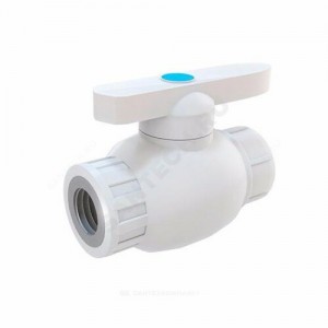 Кран PP-R шаровой белый ВР Дн 20х1/2" полный проход RTP (РосТурПласт) 16207