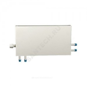 Конвектор настенный проходной "Универсал С" МКСК 15 П (А08) (средней глубины) 0.7кВт двухтр с т/клапаном (угл) Danfoss 013G4203 ниж/п резьба лев Сантехпром 6900101