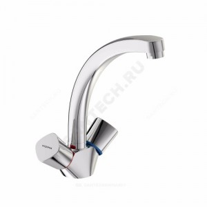 Смеситель для кухонной мойки серия QUADRO двуручный Vidima BA246AA