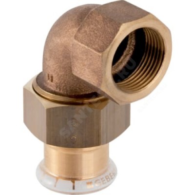 Угольник бронза разъемный 90гр Дн 22х3/4" пресс/ВР Mapress Geberit 65384