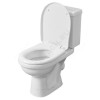 Унитаз-компакт Визит белый нижний подвод косой выпуск 1/реж полипропилен Santeri 1.P405.3.S00.00B.F