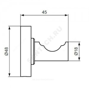 Крючок для одежды одинарный IOM Ideal Standard A9115AA .