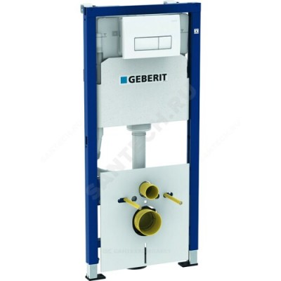 Инсталляция для подвесного унитаза Duofix с кнопкой смыва Delta 51 хром глянцевый Geberit 458.128.21.1