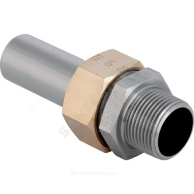 Переход разъемный сталь нерж Дн 35х1 1/4" труба/НР Mapress Geberit 35408