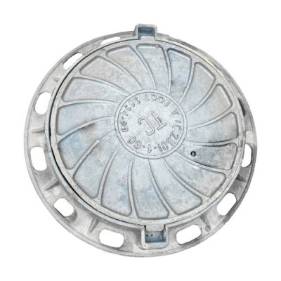 Люк чугун (ТС) теплосеть Т (тяжелый) круглый (С250) m=98кг h=100мм ГОСТ 3634-2019 ППК