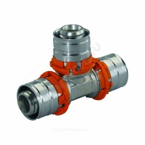 Тройник МП латунь пресс Дн 40 MLC Uponor 1046921 (1015116)