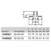 Тройник МП латунь пресс Дн 40 MLC Uponor 1046921 (1015116)