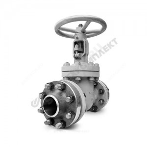 Задвижка клиновая сталь газ 30лс76нж Ду 100 Ру63 фл МЗТА Задвижка клиновая сталь газ 30лс76нж Ду 100 Ру63 фл МЗТА