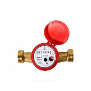 Счётчик г/в и х/в крыльчатый одноструйный Ду 32 Ру16 120С L=170мм резьба В/К ОСВУ исполнение "Нептун" Декаст 75-32-01