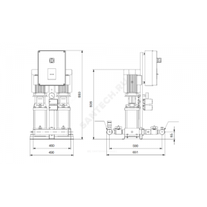 Установка повышения давления Hydro Multi-S 2 CR3-15 1x230 Grundfos 95922933