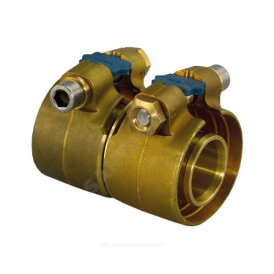 Муфта зажимная для PE-X латунь Дн 63х5,8 Ру6 Wipex Uponor 1042981