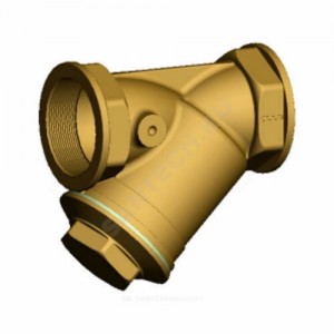 Фильтр сетчатый Y-образный латунь Ду 25 Ру16 Тмакс=100 oC G1/2" ВР F1142 Tecofi F1142-0025