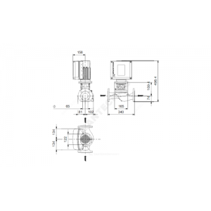 Насос ин-лайн с сухим ротором TPE2 65-60-N-A-F-I-BQQE PN6/10 3х380-500В/50 Гц Grundfos 98416806