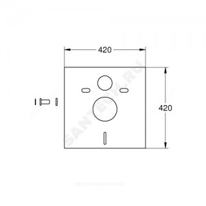 Комплект звукоизоляционный для инсталляции Rapid SL Grohe 37131000