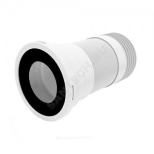 Гофра для унитаза армированная 110мм L=260-560мм для чугунных труб АНИ Пласт K928 Гофра для унитаза армированная 110мм L=260-560мм для чугунных труб АНИ Пласт K928