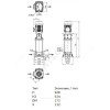 Насос многоступенчатый вертикальный HELIX FIRST V 606-5/25/E/S/400-50 PN16 3х400В/50 Гц Wilo 4201139