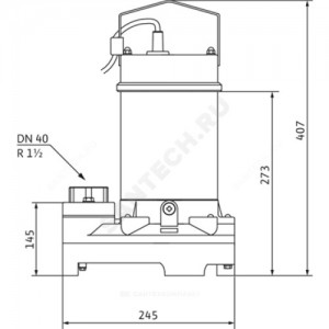 Насос дренажный TS 40/10 3х400 Wilo 2063927