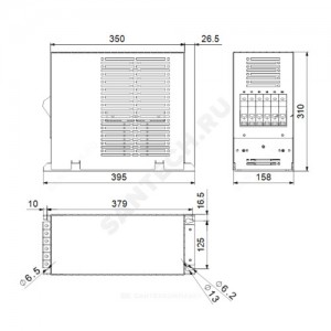 Фильтр выходной для преобразователя частоты CUE dU/dt 55 кВт Grundfos 97669896