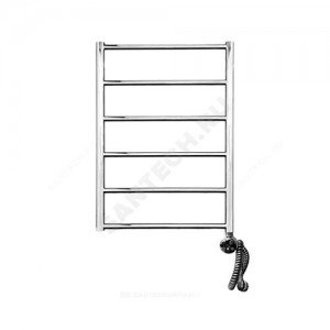 Полотенцесушитель электрический нерж сталь Лесенка 400х800мм 6П ТЭН справа Классик Элит-Металл Э-15-04