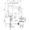 Смеситель для умывальника CERAPLAN III SLIM одноручный Ideal Standard BC560AA