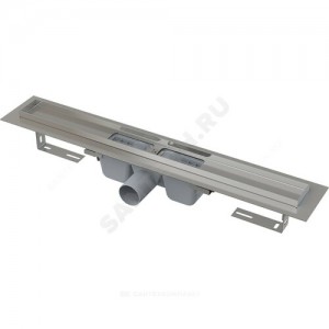 Лоток душевой с гидрозатвором Дн 50 без решетки 950х60 горизонтальный выпуск Alca Plast APZ1-950 SMART