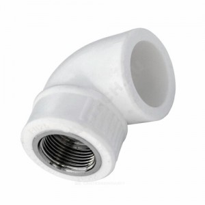 Угольник PP-R комбинированный белый ВР Дн 20х1/2"х90гр Китай